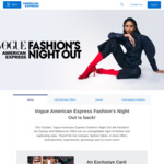 AmEx Statement Credit: Spend $50, Get $10 Back (Up to 4 Times) @ Participating Vogue Fashion's Night Out Retailers