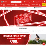 Electric Bikes from $799 + $100 Voucher + Delivery ($0 C&C / in-Store, Club Membership Required in-Store) @ 99 Bikes
