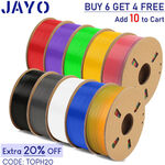 JAYO 1.1kg 3D Printer Filaments: Buy 6, Get 4 Free (Add 10 to Cart) from $128.40 ($125.19 eB+) + Del ($0 SYD C&C) @ Jayo3d eBay