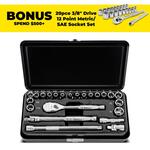 GearWrench 83064 23pce Metric/SAE 1/4" Drive 120XP Standard 6 Point Socket Set $49 + Delivery ($0 C&C/In-Store) @ Sydney Tools
