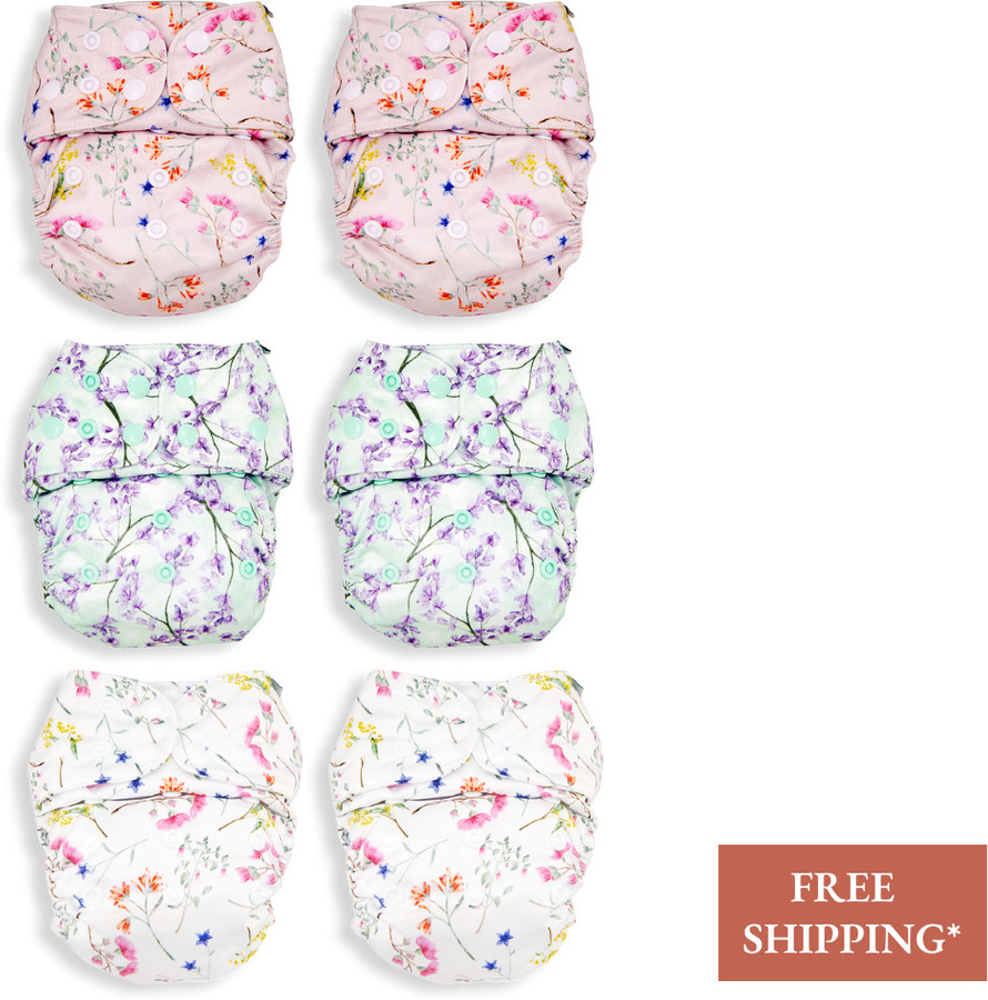 50% off Cloth Nappy 6-Pack Bundle $104.50 (Was $209) + $11.95 Delivery ...