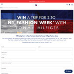 Win a Trip for 2 to New York Fashion Week Worth up to $10,000 from Tommy Hilfiger