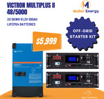 Victron Multiplus II 48/5000 Inverter & 2x 51.2v 100Ah (Total of 10kWh) LiFePO4 Batteries $5999 Delivered @ Muller Energy