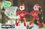 Z Wind Ups Dancing Santa Noggin Bops $5.98 Delivered No Pickup