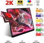 ZSUS 14" 2160x1440 IPS Portable Monitor US$55.30 (~A$83.07) Delivered @ ZSUS Motherboard Store AliExpress