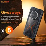 Win 1 of 5 Cubot KingKong Power 3 from Cubot