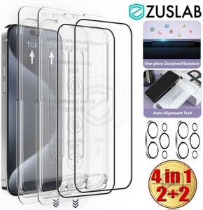 2x ZUSLAB Tempered Glass Screen Protectors + 2x Lens Protectors: $7.66 for iPhone 16, $6.96 for iP 12-15 Delivered @ ZUSLAB eBay