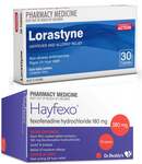 70x Hayfexo Fexofenadine Hydrochloride 180mg + 30x (Short Dated) Loratadine 10mg $18.99 Delivered @ PharmacySavings