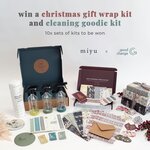 Win a Christmas Gift Wrap Kit and a Cleaning Goodie Kit from Miyu and Good Change Store