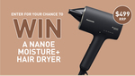 Win a Panasonic nanoe MOISTURE+ & Mineral Hair Dryer Worth $499 from Panasonic