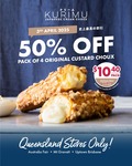 [QLD] 50% off 4pcs Original Choux: $10.40 (RRP $20.80) @ Kurimu