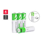 [Kogan First] Rechargeable AA Lithium Batteries (4-Pack) $11.99 Delivered @ Kogan