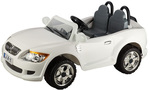Battery Operated Ride-On Convertible Sports Car with Lights / Sounds - White - Ages 3+ @ $159.95 + Shipping