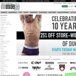 25% OFF All Men's Underwear Store-Wide at DUGG.com.au + FREE Shipping Australia Wide