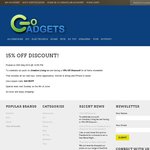 GoGadgets 15% off All Items Online