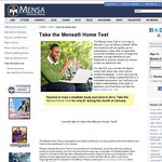 Mensa Home Test Only $1