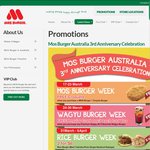MOS Burger - Various Deals Inc. $1 Burger w/ Purchase of Side Meal [QLD]