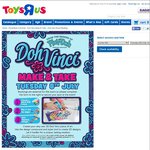 Doh Vinci Make & Take at Toys R Us Free Play Session