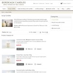 Buy 1 X 350g Candle & Receive a 45g Candle FREE (Valued at $12.95) @ Bordeaux Candles