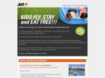 Jetstar "Kids Fly, Stay and Eat Free"