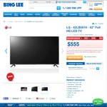 LG 42LB5610-42" Full HD LED TV-$555 Plus Shipping @ Bing Lee