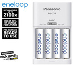 Eneloop Overnight Charger + AA Battery 4-Pack $24.98 Delivered + $10 Store Credit @ COTD