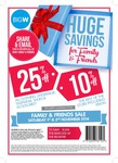 Big W Family & Friends Sales - 10% off Store Wide, 25% off Clothing/Shoes (Nov 1 & 2)