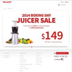 Sharp Slow Juicer $149 + Free Delivery (RRP $499) @ Sharp Australia