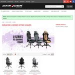 Dxracer Australia - 30% off U Series Office Chairs. $300.30 + Delivery