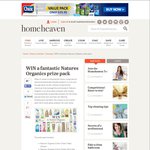Win a Natures Organics Prize Pack from Home Heaven