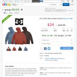 DC SHOES Men’s Rebel Pullover Hood for $24 - eBay Group Deal - DC Shoes eBay Store