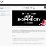 QV Melbourne - $20 QVcash When You Spend $100 (Participating Retailers Only)