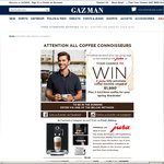 Win a Jura Coffee Machine & Gazman Prize Pack (Total Value $2340)