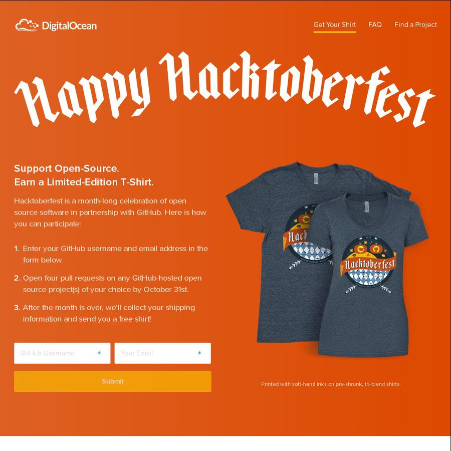 FREE Hacktoberfest TShirt by Opening 4 Pull Requests GitHub OzBargain