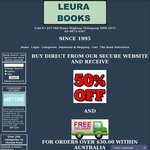 50% off + FREE Delivery on Orders over $30 @ Leura Books