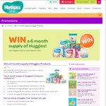 Win a 6 Month Supply of Huggies Products Worth up to $810.76 from Huggies