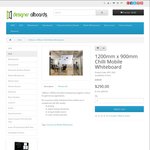 20% off 1200mm X 900mm Mobile Whiteboard - $340 Delivered @ Designer Allboards