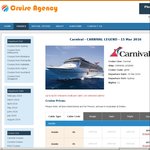 Carnival Legend - ex Syd - $57 pp/pn Inside Quad (11 Nights, $623pp Total) via CruiseAgency