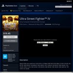 Ultra Street Fighter™ IV PS4 $19 Was $37 @ PS Store