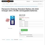 Panasonic Standard Eneloop Charger with 2 AA Rechargeable Batteries (K-KJ50MCC2TA) $18.95 Delivered @ Batterydeals.com.au