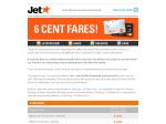 [EXPIRED] Jetstar 6 Cents Fare Sale, 2 Hours on 2 June Only