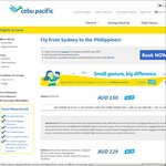 Fly Sydney to Manila One-Way $150 @ Cebu Pacific