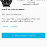 Samsung Gear S3 $479.21 for Galaxy S7/S7 Edge Owners @ Samsung