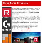 Win an AMD Ryzen™ Powered Gaming PC Bundle Worth $5,793, 1 of 3 CYBERPOWERPC VR Desktops or 1 of 10 Game Codes from Gaming Tribe