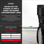 Win a Sigma 150-600mm Contemporary Lens Worth $1,999 or 1 of 2 Runner-Up Prizes from Sigma