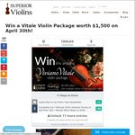 Win a Vitale Violin Package Worth US$1,500 from Superior Violins