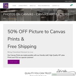 50% OFF Canvas Prints Australia E.g (118cm X 80cm = $134.50, 59cm X 40cm = $64.50), Free Shipping by The Canvas Art Factory