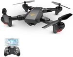 VISUO XS809W (Upgraded) 2.4g Foldable RC Quadcopter Wi-Fi FPV Selfie Drone US $37.99 (~AU $51.67) (Was $65.27) @ TomTop