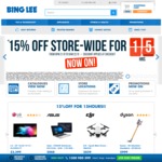 15% off Sitewide @ Binglee for 15 Hours (Excludes: Asko, Miele, Apple & Gift Cards)