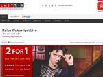 Rufus Wainwright Live 2 for 1 Tickets